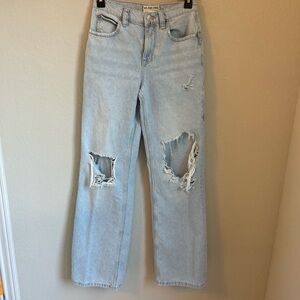 The We The Free Women’s Tinsley Baby High Rise Straight Leg Jeans in size 24